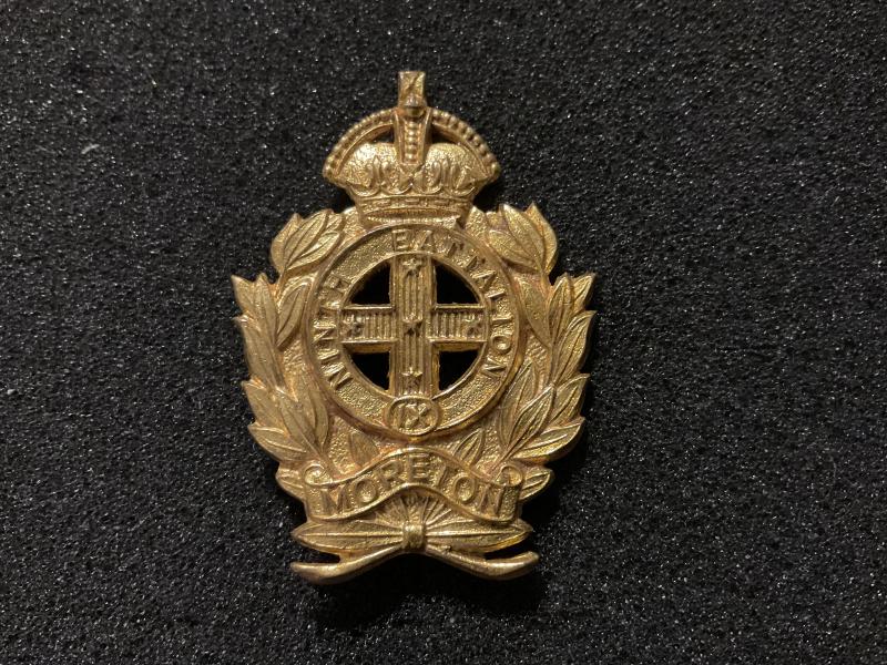 9th Battalion (Morton Regiment) 1948-53 cap badge