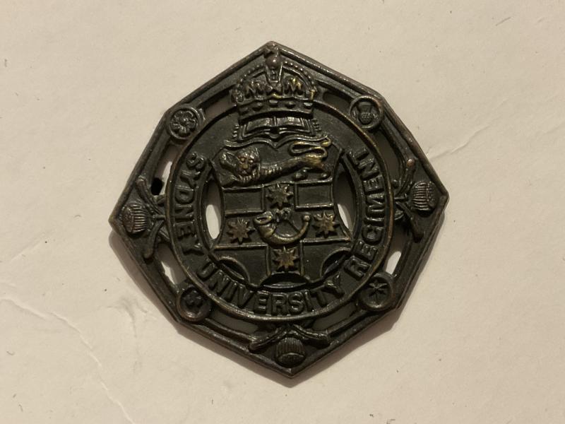 K/C Sydney University Regiment collar badge