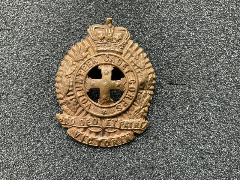 Victoria Volunteer Cadet Corps cap badge circa 1890