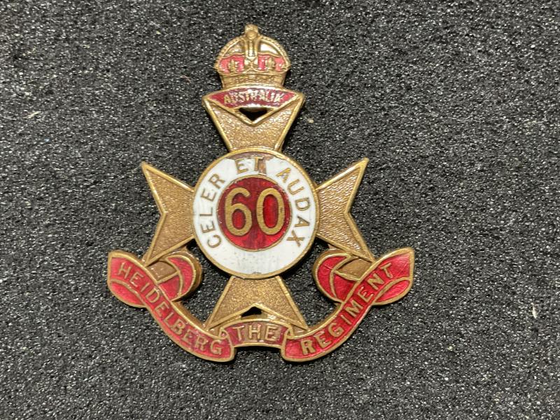 Australian 60th Batt, The Heidelberg Regiment cap badge