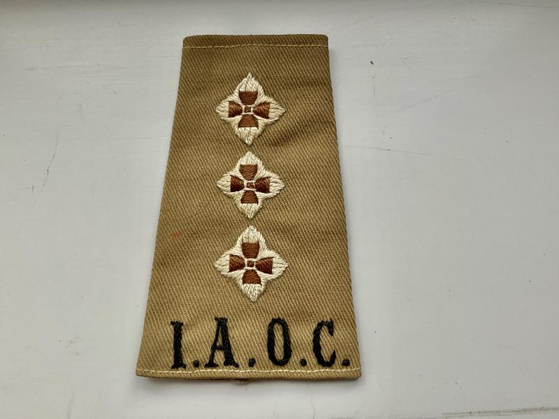WW2 I.A.O.C Captains rank slide