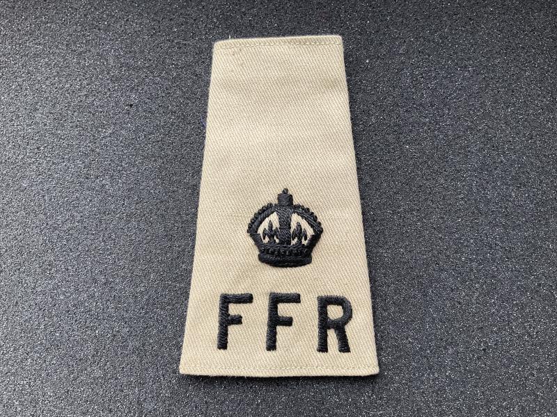 WW2 Indian Frontier Force (F.F.R) majors rank slide