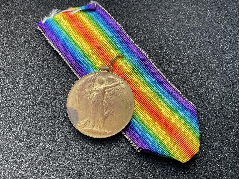 WW1 Victory medal; 204392 SPR F.G CROOK R.E