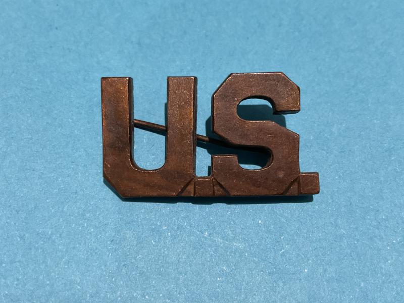 WW1 U.S Army officers single U.S collar badge