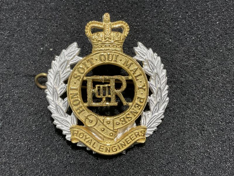 Q/C Royal Engineers Officers cap badge