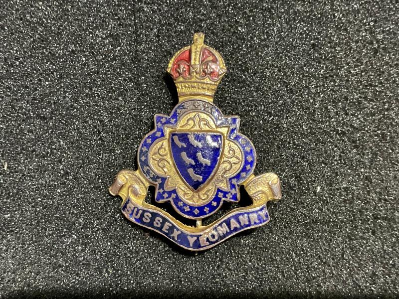 WW1/2 Sussex Yeomanry sweetheart badge