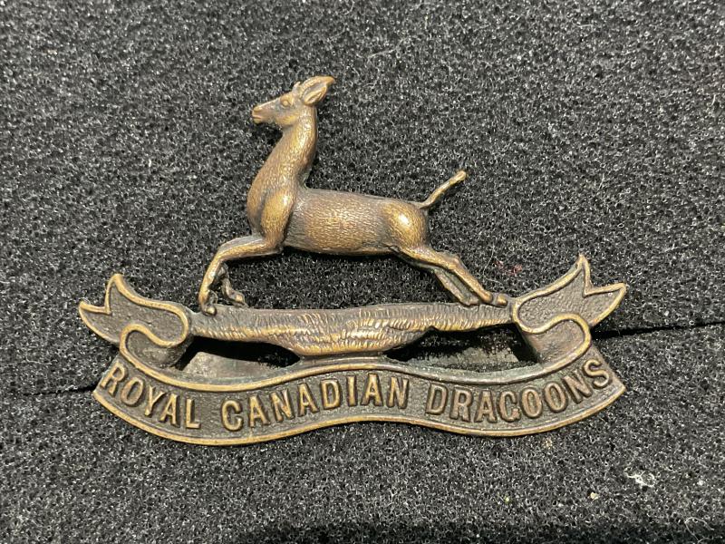 WW1/2 Royal Canadian Dragoons O.S.D cap badge