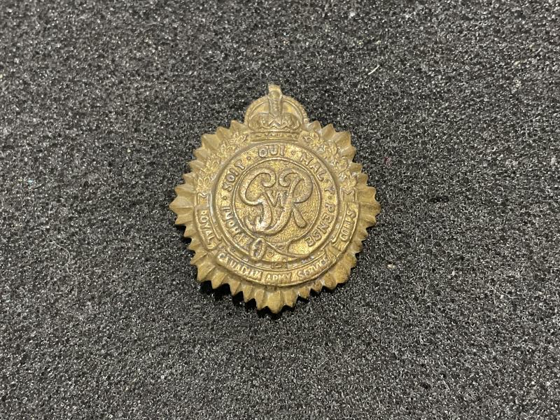 WW2 R.C.A.S.C Other ranks collar badge