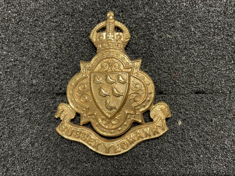 Edwardian Sussex Yeomanry cap badge