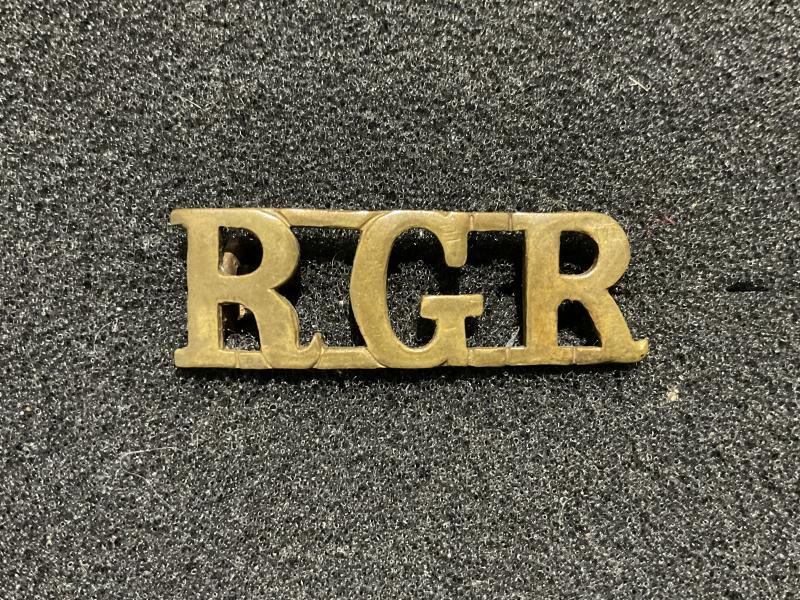 R.G.R (Royal Garrison Regiment) 1901-08 title