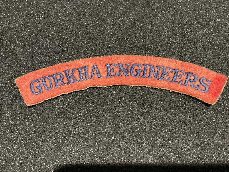 GURKHA ENGINEERS cloth shoulder title