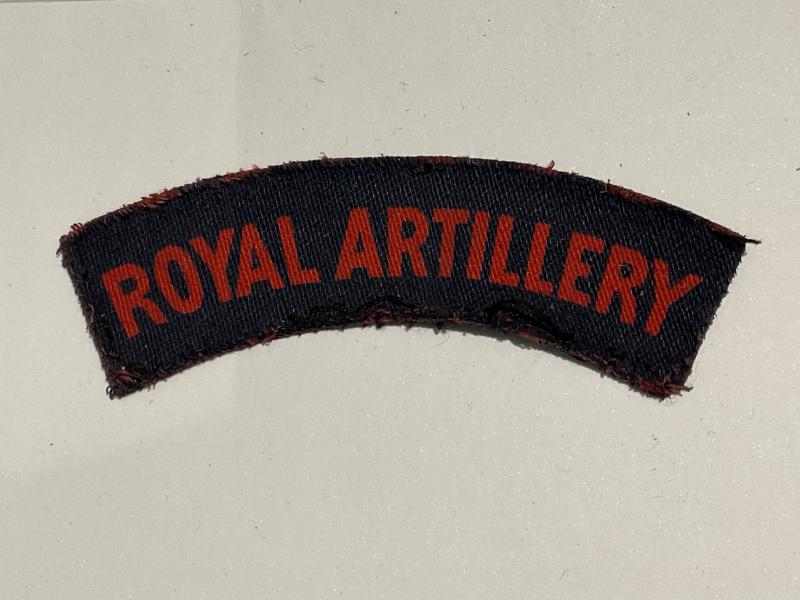 WW2 Printed Royal Artillery shoulder title