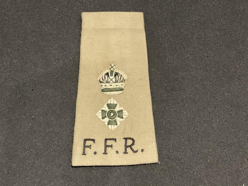 WW2 Indian Army F.F.R Lieutenant Colonels rank slide