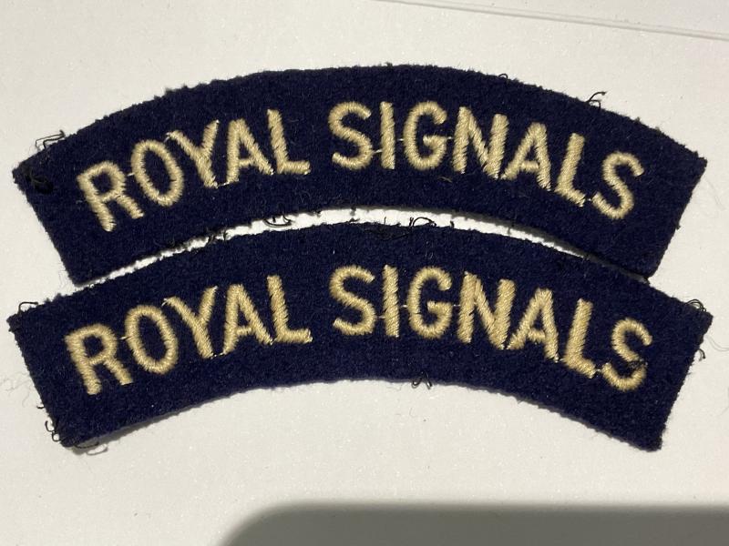 WW2 ROYAL SIGNALS cloth shoulder title