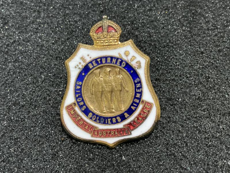 WW2 Australian R.S.S.L lapel badge