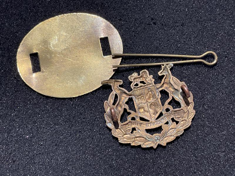 WW2 S.A brass Warrant officers sleeve badge
