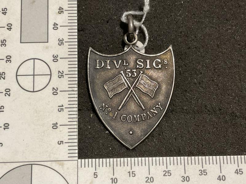 Welsh 53rd Divisional Signals Company silver medallion