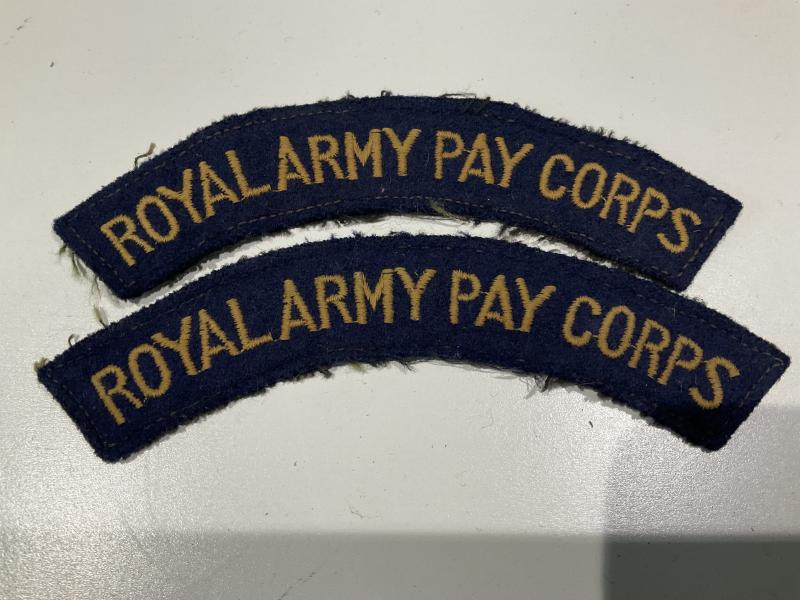 ROYAL ARMY PAY CORPS  cloth shoulder titles