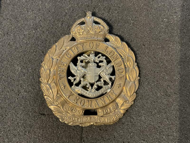 City of London Yeomanry , Rough Riders cap badge