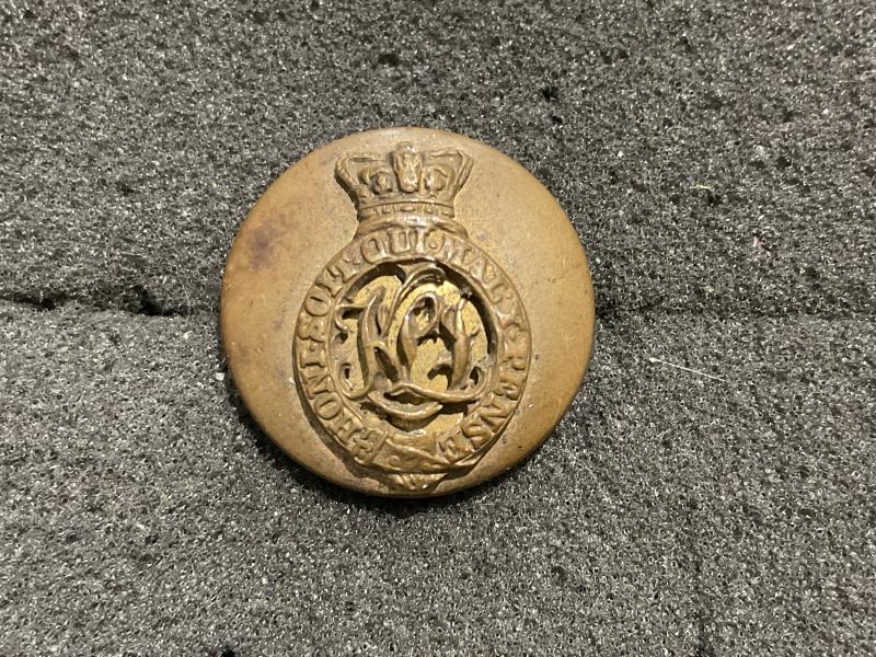Post 1881 K.S.L.I Officers 2 part button
