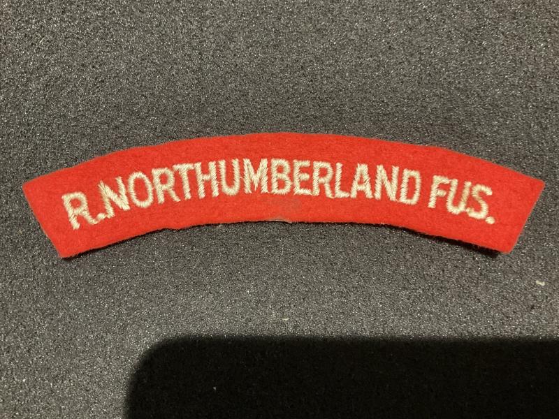 WW2 R.NORTHUMBERLAND FUS, cloth title