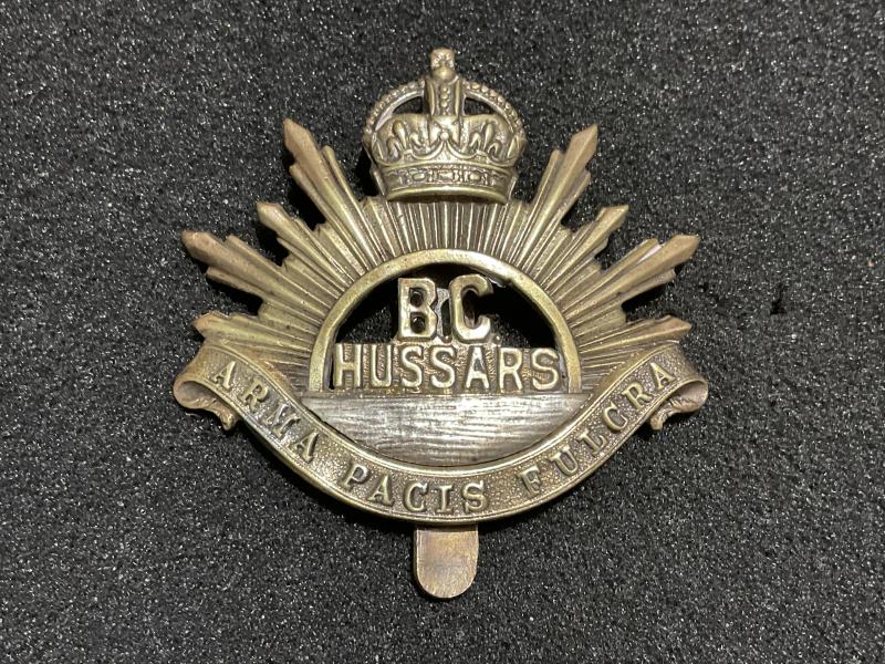 Canadian B.C Hussars bi/metal cap badge by Scully