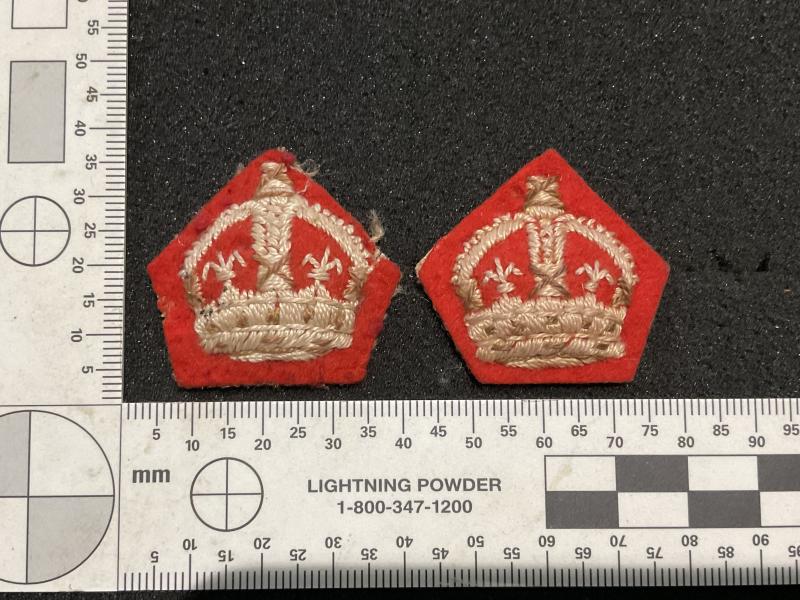 WW2 British & Commonwealth infantry majors rank crowns