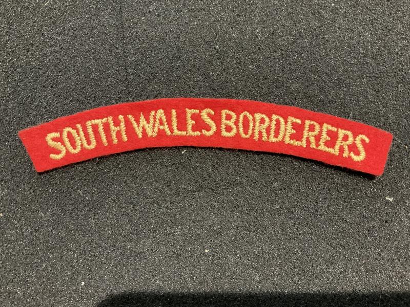 SOUTH WALES BORDERERS Cloth shoulder title