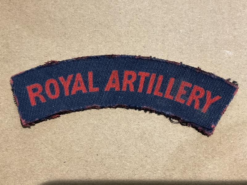 WW2 Printed Royal Artillery shoulder title