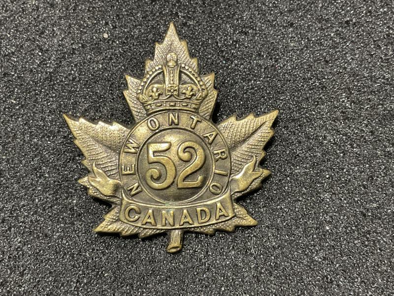 WW1 C.E.F 52nd Infantry Battalion collar badge