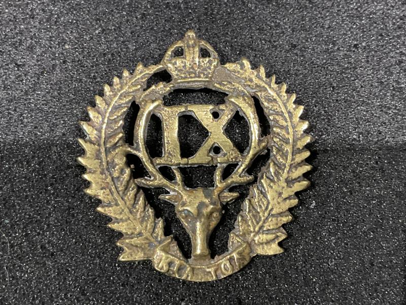 WW1 9th Hawkes Bay Regt , Egyptian made cap badge