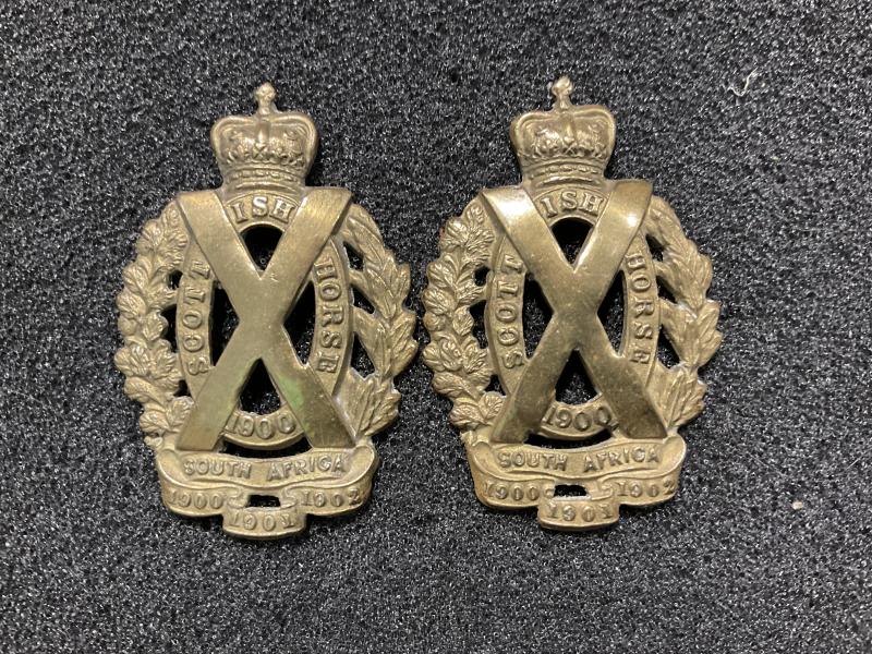 Scottish Horse Yeomanry collar badges