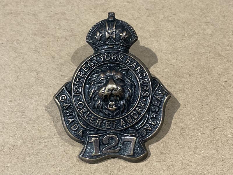 WW1 C.E.F 127th Inf Bn, 12th York Rangers’ collar