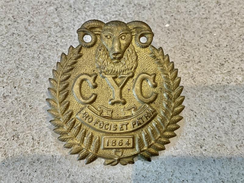 WW1 N.Z Canterbury Yeomanry Cavalry cap badge