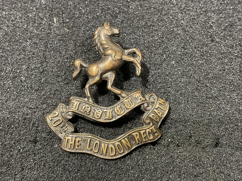 WW1 20th Battalion , the London Regt O.S.D collar