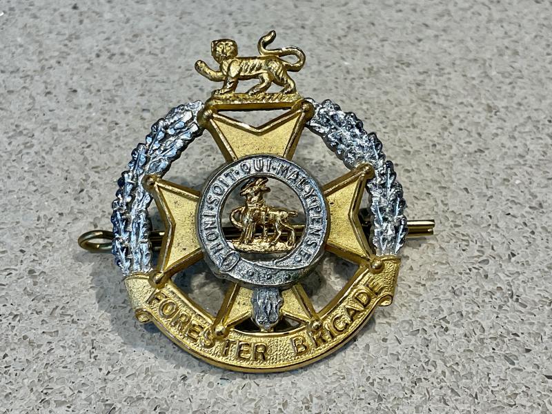 Forester Brigade officers No 1 dress cap badge