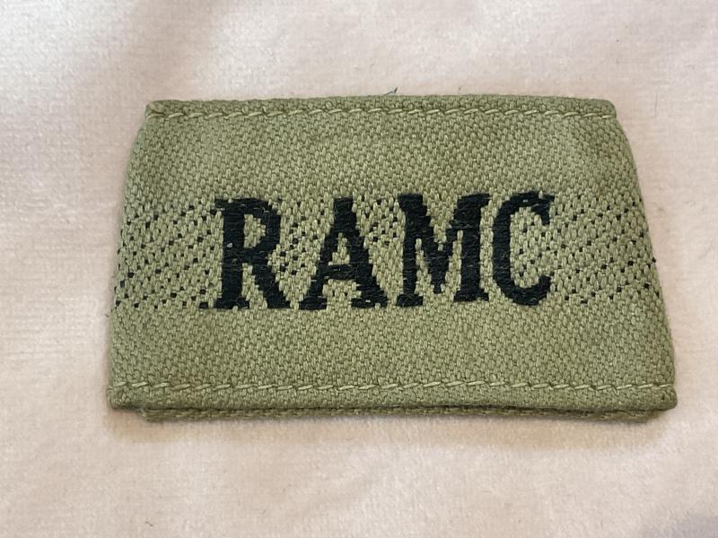 WW2 Indian theatre made R.A.M.C slip on title