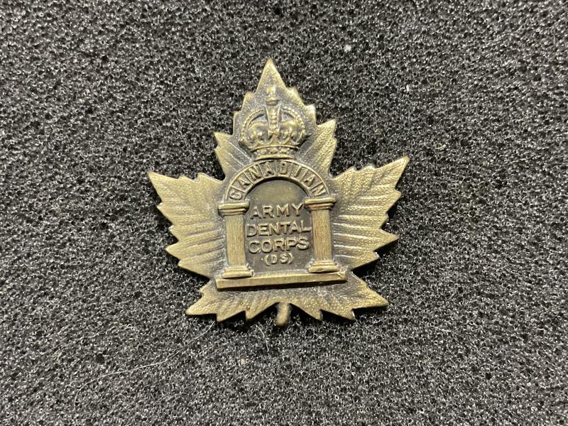 WW1 Canadian Army Dental Corps collar badge