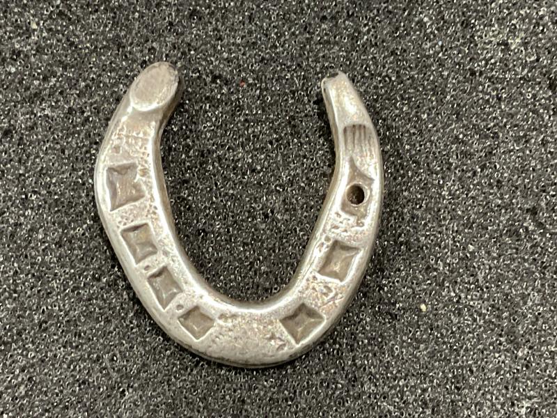 1940 hallmarked good luck horseshoe charm