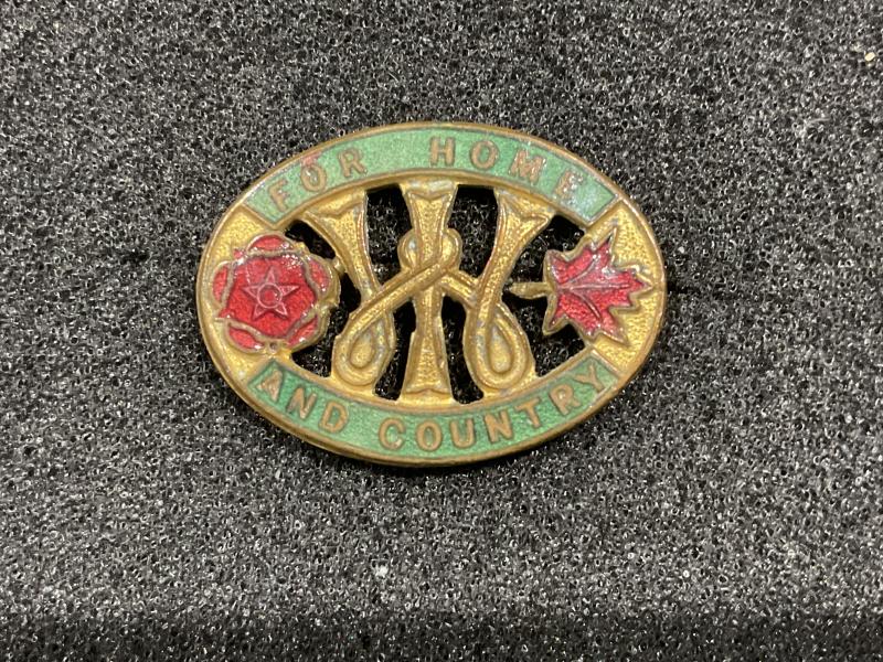 WW2 Womens Institute for home & country lapel badge