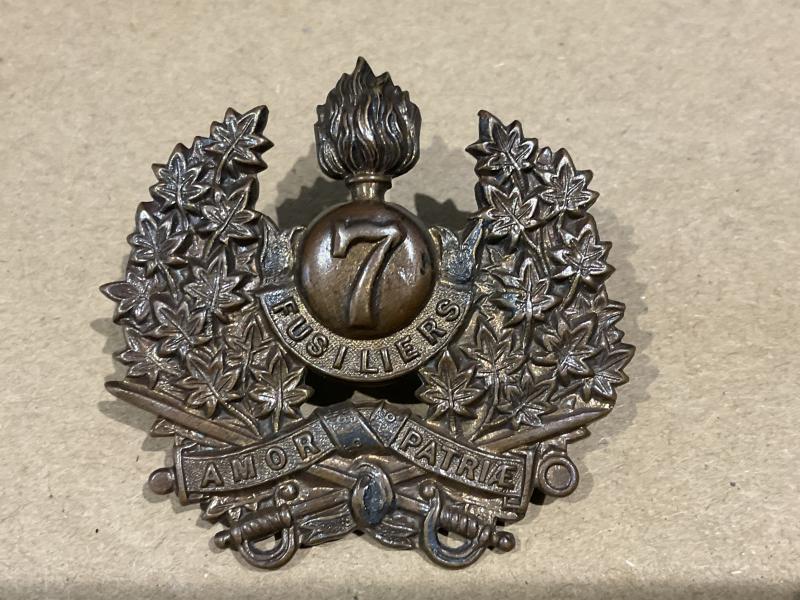 7th Canadian Regt (Fusiliers) cap badge