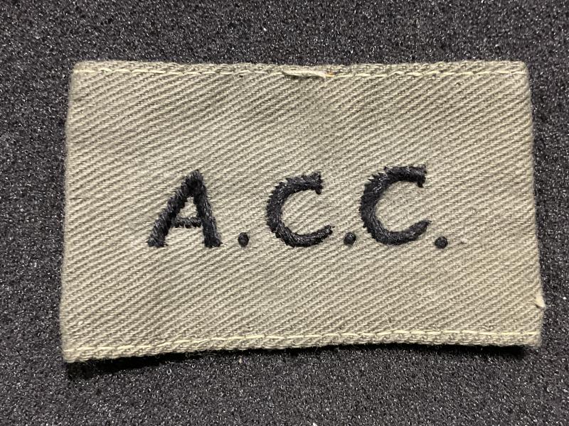 WW2 Tropical issue A.C.C title