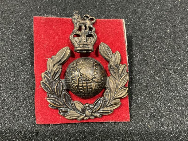 Q/C Royal Marines officers bronzed beret badge