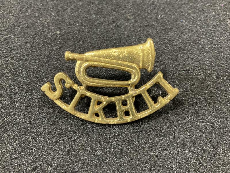 Sikh Light Infantry buglers collar badge