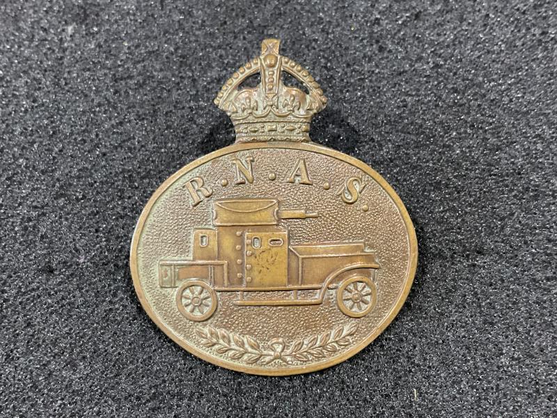 WW1 R.N.A.S Armoured Car section cap badge