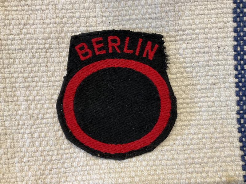 British Troops Berlin cloth formation sign