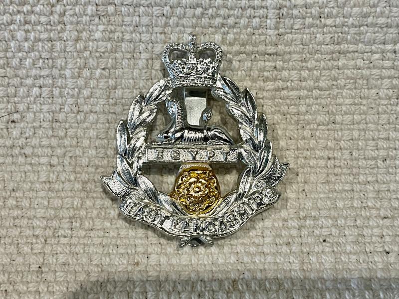 Anodised East Lancashire Regiment cap badge