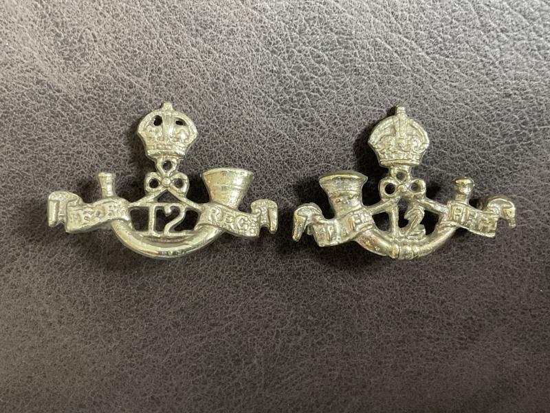 Indian Army 12th Frontier Force Regt collar badges