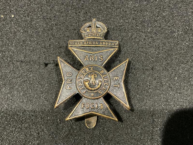WW1 11th County of London (Finsbury Rifles) cap badge