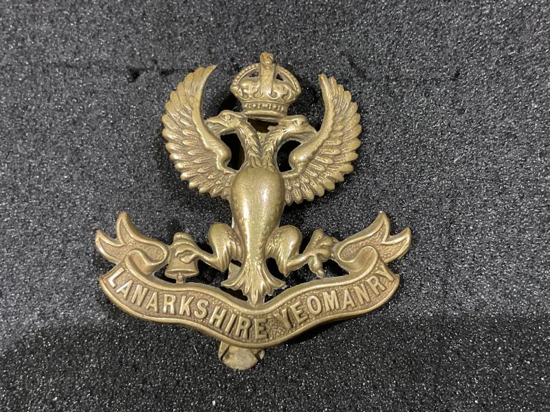 WW1 Lanarkshire Yeomanry cap badge